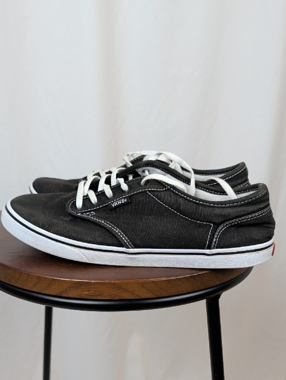 Vans Atwood Low Black Canvas Skate Shoes Sneakers Size 9 - Picture 6 of 9